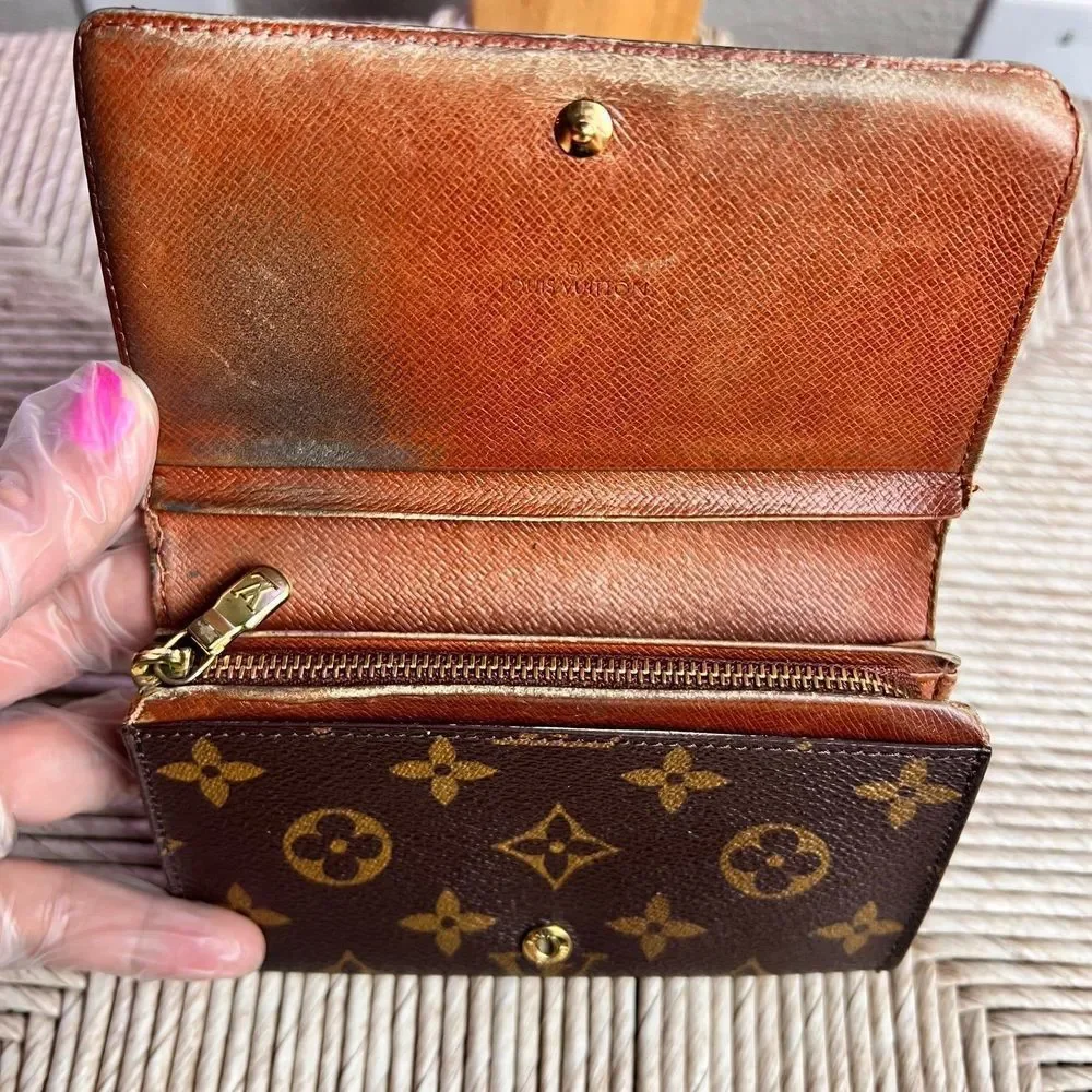 Louis Vuitton Brown Monogram Canvas Trifold Wallet
